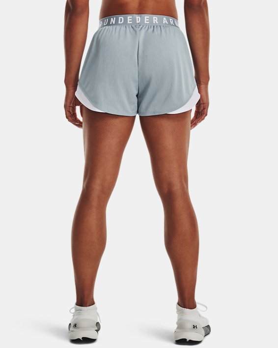 女士UA Play Up Shorts 3.0 Twist短褲 in Blue image number 1